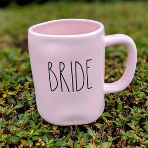 Rae Dunn light pink "BRIDE" mug